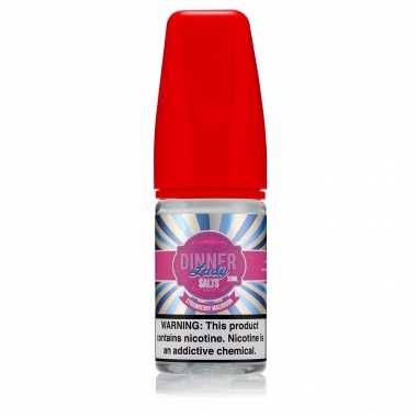 Dinner Lady Strawberry Macaron Salt Likit 30ml Kırmızı Kapaklı Likit Şişesi