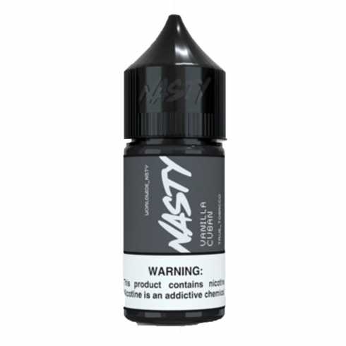 Nasty Vanilla Cuban Salt Likit, Siyah Şişe, Vegan Likit