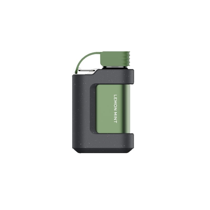Vozol Gear 7000 Lemongrass Mint yeşil/siyah tek kullanımlık elektronik sigara.