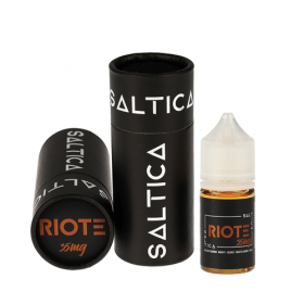 Saltica Riote Salt Likit 35mg Siyah Kutu ve Şişe Ambalajı