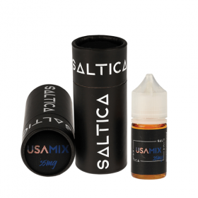 Saltica USA Mix Salt Likit 35mg şişe ve ambalajı.