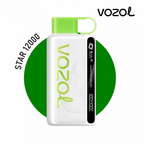 Vozol Star 12000 Sour Apple Ice Disposable Vape Bar