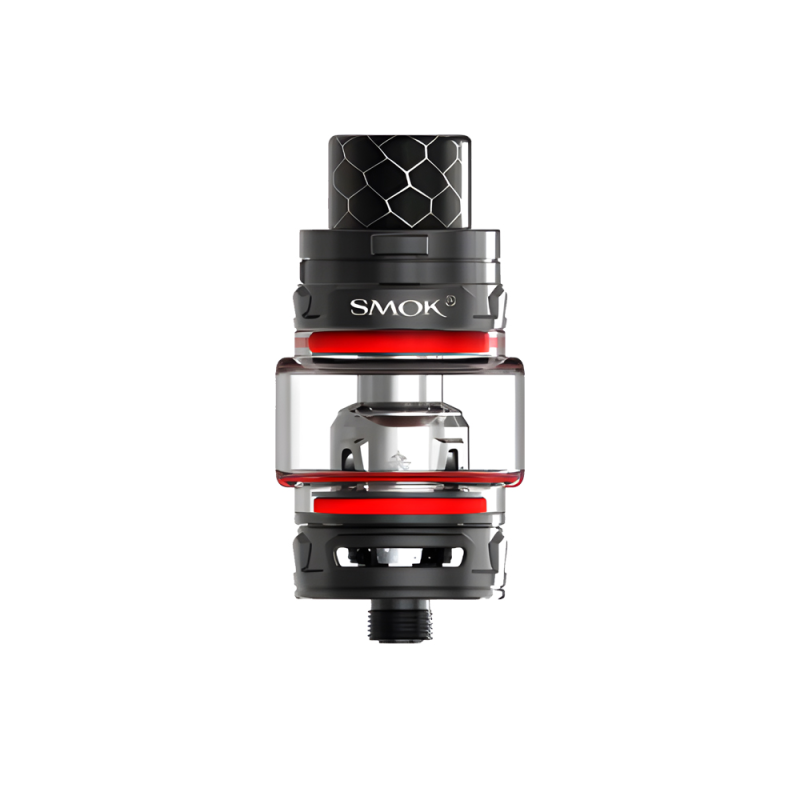 Smok TVF12 Baby Prince Atomizer siyah kırmızı, honeycomb drip tip